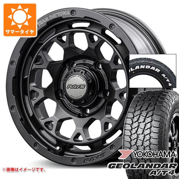 ジムニーシエラ JB74W用 2026年製 サマータイヤ ヨコハマ ジオランダー A/T4 G018 185/85R16 105/103N LT ホワイトレター レイズ デイトナ M9+ スペックM 6.0-16 タイヤホイール4本セット 104,650円