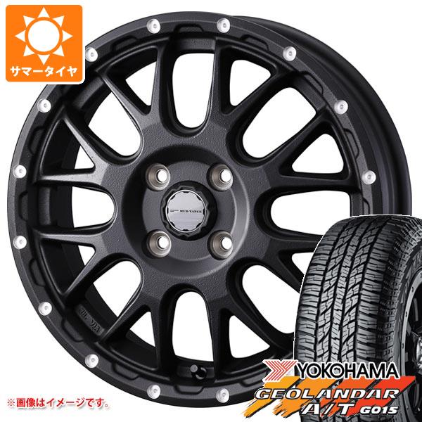エブリイワゴン DA17W用 2026年製 サマータイヤ ヨコハマ ジオランダー A/T G015 165/60R15 77H ブラックレター マッドヴァンス08 4.5-15 タイヤホイール4本セット