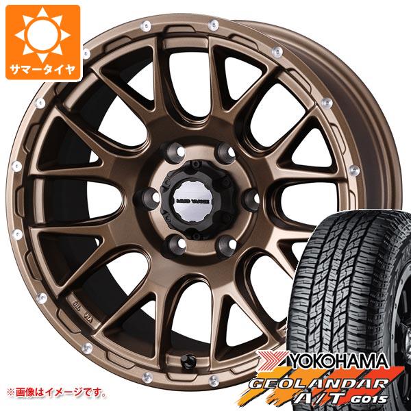 5本セット FJクルーザー 10系用 サマータイヤ ヨコハマ ジオランダー A/T G015 P285/70R17 117T アウトラインホワイトレター マッドヴァンス08 8.0-17 タイヤホイール5本セット