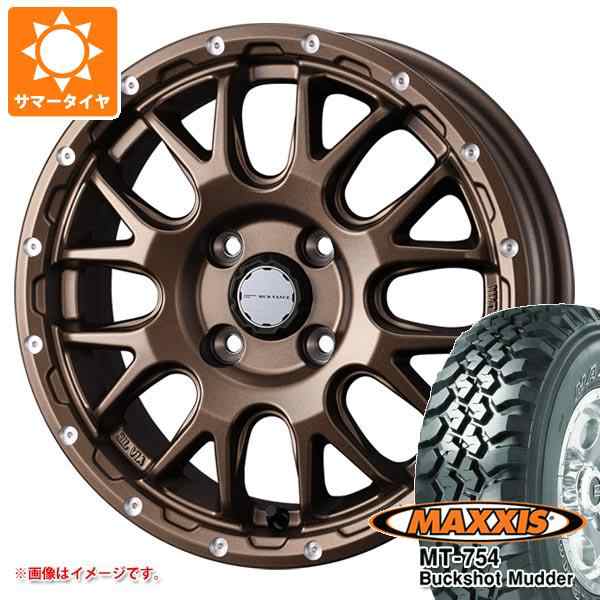 ハスラー用 サマータイヤ マキシス MT-754 バックショットマッダー 195R14C 106/104R 8PR アウトラインホワイトレター  マッドヴァンス08 の通販は格安通販