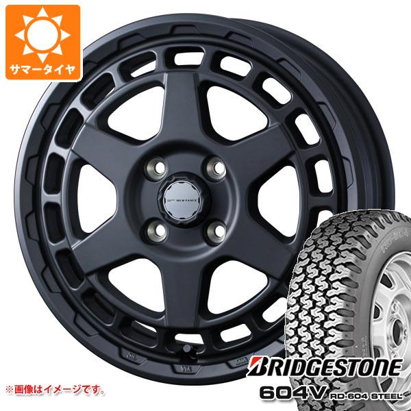 キャリイ DA16T用 サマータイヤ ブリヂストン 604V RD-604 スチール 145/80R12 80N マッドヴァンスX タイプS 4.0-12 タイヤホイール4本セの通販は 84,900円