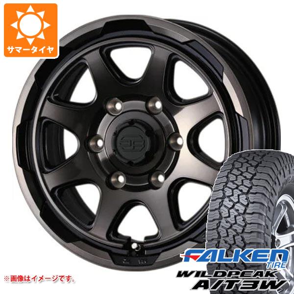ハイエース 200系用 サマータイヤ ファルケン ワイルドピーク A/T3W 195/80R15 107/105N スタットベルク 6.0-15 タイヤホイール4本セット
