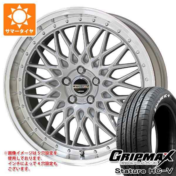 ハイエース 200系用 サマータイヤ グリップマックス スタチャー HC-V 215/65R16C 109/107S ホワイトレター シュタイナー FTX 6.5-16 タイの通販は 76,340円