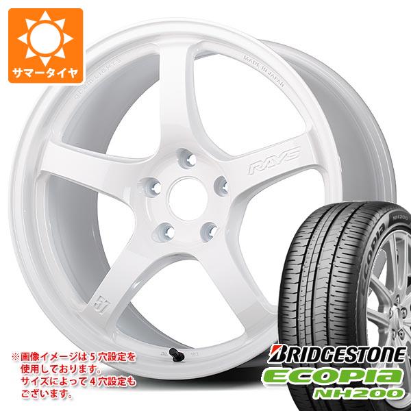 サマータイヤ 225/50R17 94V ブリヂストン エコピア NH200 レイズ グラムライツ 57CR LTD 7.0-17 タイヤホイール4本セット