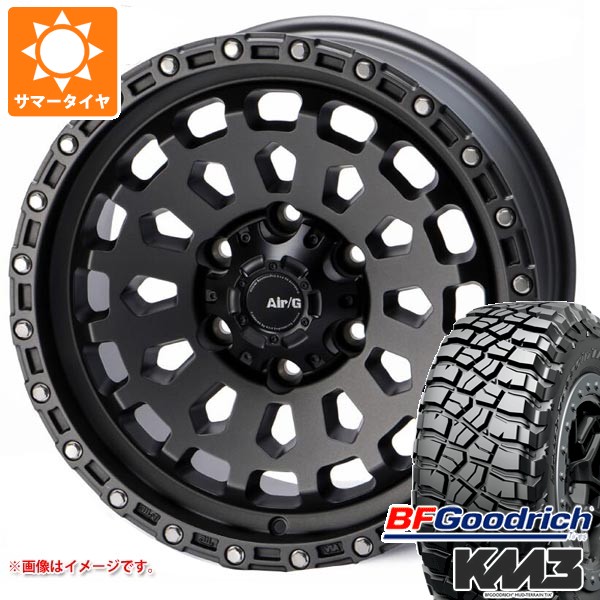 ハイラックス 120系用 サマータイヤ BFグッドリッチ マッドテレーンT/A KM3 LT265/65R17 120/117Q エアージー ヴァルカン 8.0-17 タイヤホイール4本セットの通販は