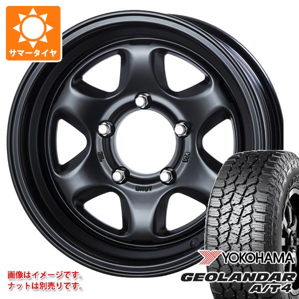 5本セット スズキ ジムニーシエラ JB74W用 サマータイヤ ヨコハマ ジオランダー A/T4 G018 225/70R16 103H ブラックレター ブルート BR-44 6.5-16 タイヤホイール5本セット
