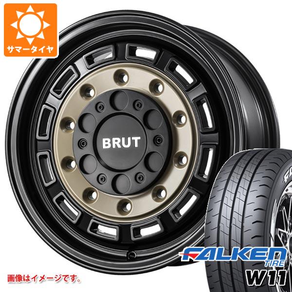 ハイエース 200系用 2024年製 サマータイヤ ファルケン W11 215/65R16C 109/107N ホワイトレター ブルート BR-70 6.5-16 タイヤホイール4の通販は