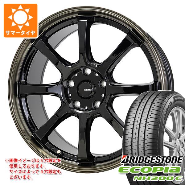 2024年製 サマータイヤ 155/65R14 75H ブリヂストン エコピア NH200 C ジースピード P-08 4.5-14 タイヤホイール4本セット