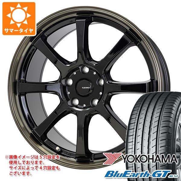 サマータイヤ 195/60R17 90V ヨコハマ ブルーアースGT AE51 ジースピード P-08 7.0-17 タイヤホイール4本セット