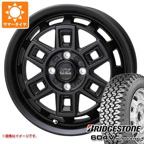 キャリイ DA16T用 サマータイヤ ブリヂストン 604V RD-604 スチール 155R12 6PR (155/80R12 83/81N相当)  マッドクロス アイヴァー 4.0-12の通販はau PAY マーケット - タイヤ1番 | au PAY マーケット－通販サイト