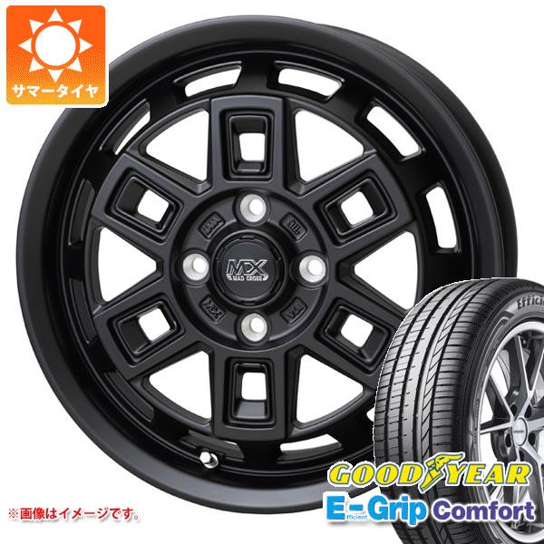 炎節タイア 165/55R14 72V グッドイヤー エフィシエントグリップコンフォート マッドクロス アイヴァー 4.5-14 タイア銀輪4本仕かける