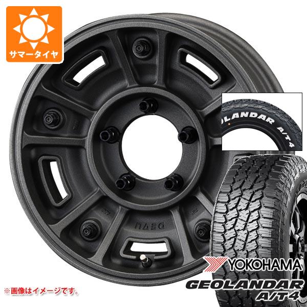 ジムニーシエラ JB74W用 2026年製 サマータイヤ ヨコハマ ジオランダー A/T4 G018 185/85R16 105/103N LT ホワイトレター クリムソン ディーン BJ メキシカン 6.0-16 タイヤホイール4本セット