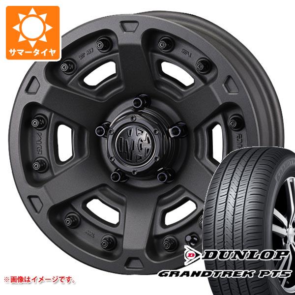 デリカD5用 サマータイヤ ダンロップ グラントレック PT5 225/65R17 102V クリムソン MG アーマー FF 7.0-17 タイヤホイール4本セットの通販は