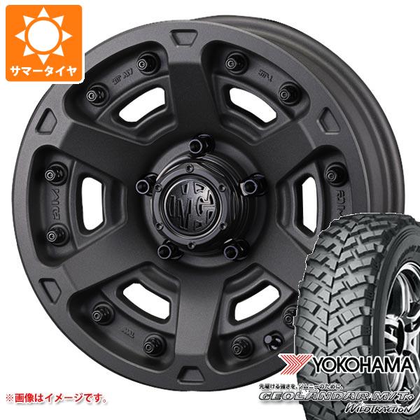 ジムニー用 サマータイヤ ヨコハマ ジオランダー M/T+ G001J 195R16C 104/102Q クリムソン MG アーマー FF 5.5-16 タイヤホイール4本セット