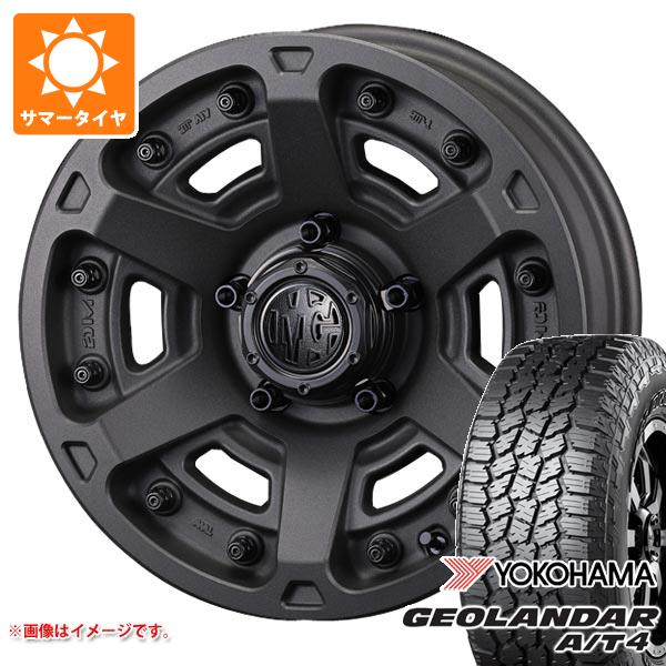 5本セット スズキ ジムニーシエラ JB74W用 2026年製 サマータイヤ ヨコハマ ジオランダー A/T4 G018 235/70R16 106T アウトラインホワイトレター クリムソン MG アーマー FF 6.0-16 タイヤホイール5本セット 134,750円