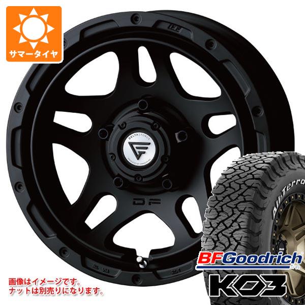 スズキ ジムニーシエラ JB74W用 サマータイヤ BFグッドリッチ オールテレーンT/A KO3 LT225/75R16 115/112S ホワイトレター デルタフォース オーバーランダー 6.0-16 タイヤホイール4本セット