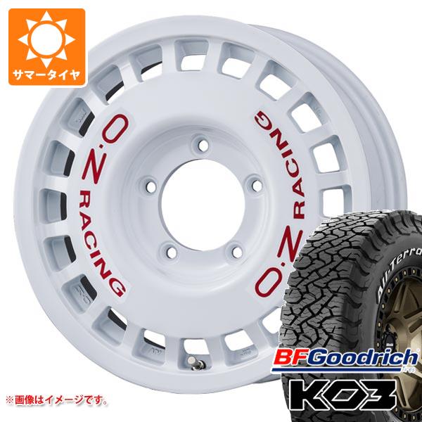 スズキ ジムニーノマド JC74W用 サマータイヤ BFグッドリッチ オールテレーンT/A KO3 LT235/70R16 110/107S ホワイトレター OZ ラリーレーシング 4x4 6.0-16 タイヤホイール4本セット