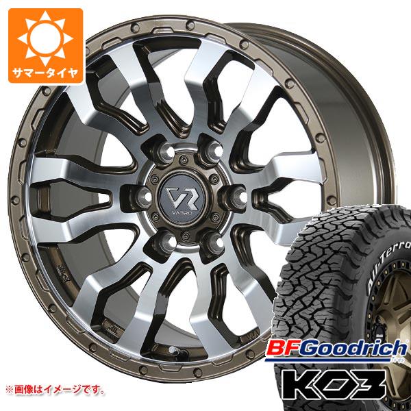 トヨタ ハイラックス 120系用 サマータイヤ BFグッドリッチ オールテレーンT/A KO3 LT265/65R17 116/113S ホワイトレター ヴァブロ RR-01 8.0-17 タイヤホイール4本セット