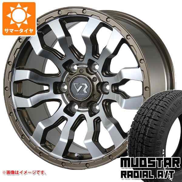 ハイエース 200系用 サマータイヤ マッドスター ラジアル A/T 215/65R16C 109/107L ホワイトレター ヴァブロ RR-01 6.5-16 タイヤホイーの通販は