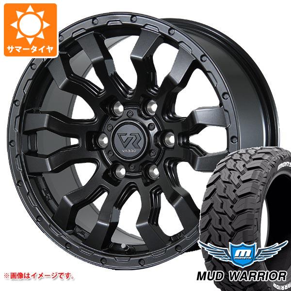 ランドクルーザー プラド 150系用 サマータイヤ モンスタ マッドウォーリアー LT265/70R17 121/118Q ホワイトレター ヴァブロ RR-01 8.0-17 タイヤホイール4本セット