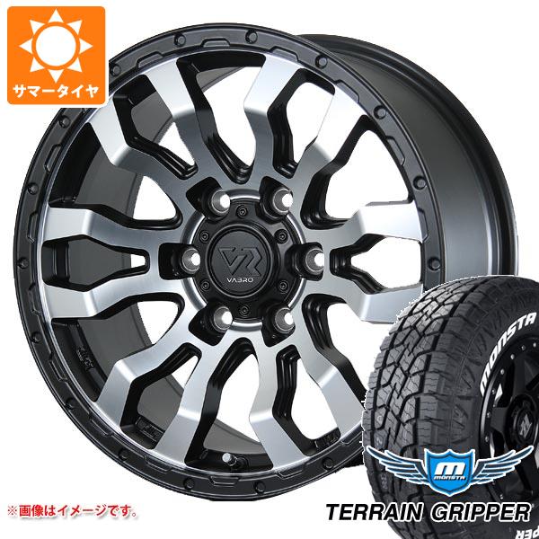 ハイラックスサーフ215系用 サマータイヤ モンスタ テレーングリッパー 265/65R17 116T XL ホワイトレター ヴァブロ RR-01 8.0-17 タイヤホイール4本セット