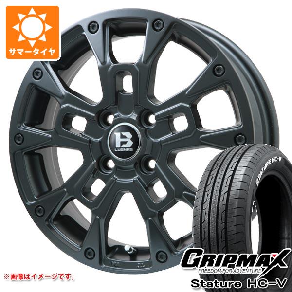 ハイゼットカーゴ S320系用 サマータイヤ グリップマックス スタチャー HC-V 145/80R12 80/78Q ホワイトレター Bラグナス BRD 4.0-12 タイヤホイール4本セット 51,060円