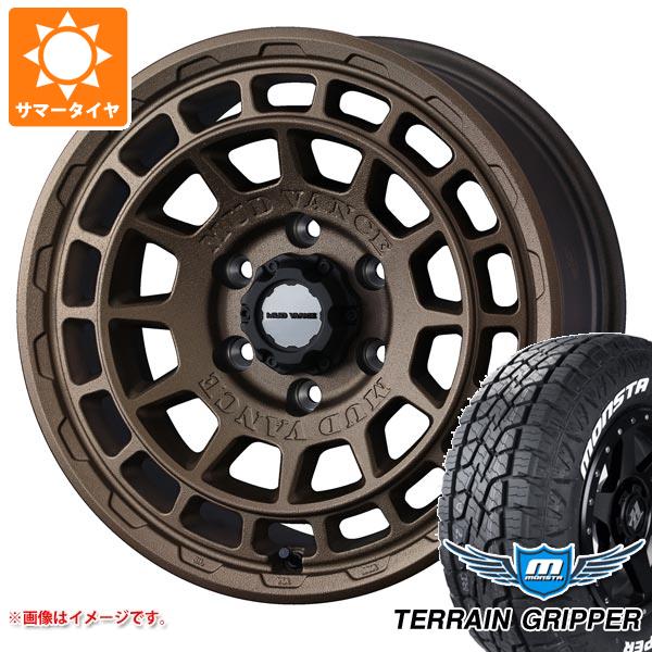 ハイラックス 120系用 サマータイヤ モンスタ テレーングリッパー 265/70R17 115T ホワイトレター マッドヴァンスX タイプF 8.0-17 タイヤホイール4本セットの通販は 105,270円
