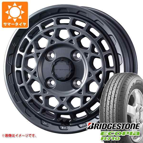 ハイゼットカーゴ S320系用 2025年製 サマータイヤ ブリヂストン エコピア R710 145/80R12 80/78N (145R12 6PR相当) マッドヴァンスX タイプM 4.0-12 タイヤホイール4本セットの通販は