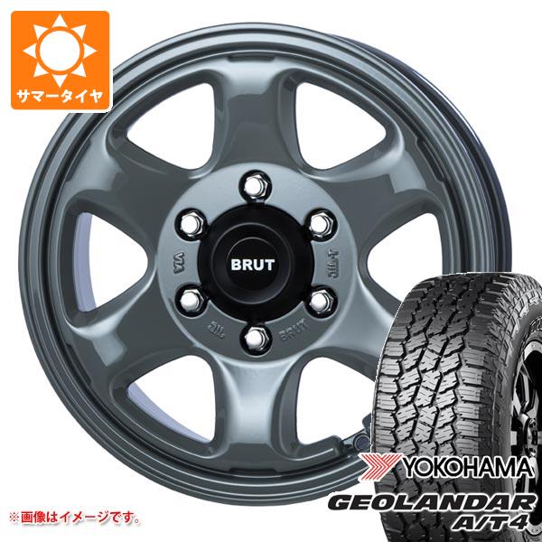 トヨタ ランドクルーザー250用 サマータイヤ ヨコハマ ジオランダー A/T4 G018 265/70R17 115T アウトラインホワイトレター ブルート BR-44 7.5-17 タイヤホイール4本セット 114,950円