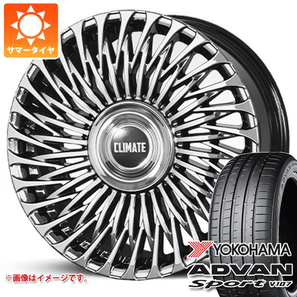 レクサス NX 20系用 サマータイヤ ヨコハマ アドバンスポーツV107 255/40ZR21 (102Y) XL クライメイト 凱旋 9.0-21 タイヤホイール4本セット