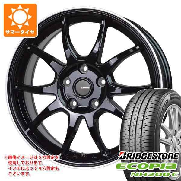 2025年製 サマータイヤ 155/65R14 75H ブリヂストン エコピア NH200 C ジースピード P-06 4.5-14 タイヤホイール4本セットの通販は