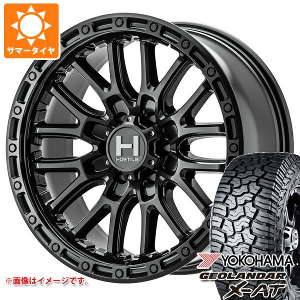 5本セット FJクルーザー 10系用 サマータイヤ ヨコハマ ジオランダー X-AT G016 LT285/70R17 121/118Q ブラックレター ホスタイル H135 リッジクレスト 8.0-17 タイヤホイール5本セット