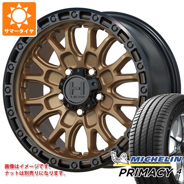 アウトランダー GF/GG系用 サマータイヤ ミシュラン プライマシー4 225/65R17 102H ホスタイル H135 リッジクレスト 8.0-17 タイヤホイール4本セット