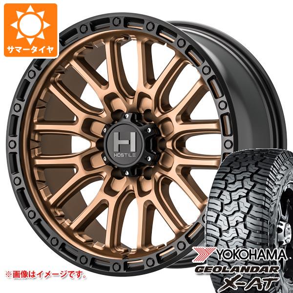ランドクルーザー プラド 150系用 2026年製 サマータイヤ ヨコハマ ジオランダー X-AT G016 LT265/70R17 121/118Q ブラックレター ホスタイル H135 リッジクレスト 8.0-17 タイヤホイール4本セット 166,900円