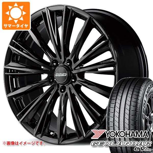 レクサス NX 20系用 2026年製 サマータイヤ ヨコハマ ジオランダー CV G058 235/55R19 105V XL レイズ RS ヴォウジェ 8.0-19 タイヤホイール4本セット