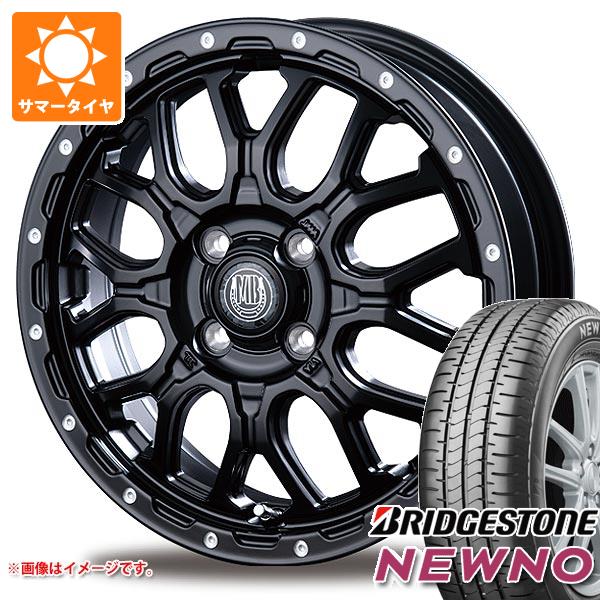 エブリイバン DA17V用 炎節タイア ブリヂストン ニューノ 165/60R14 75H インターミラノ マッドバーン XR-800M 4.5-14 タイア銀輪4本仕かける