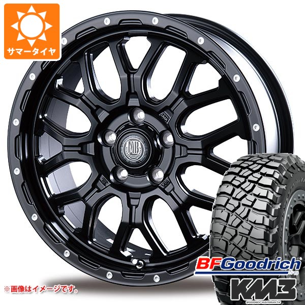 トヨタ RAV4 50系用 サマータイヤ BFグッドリッチ マッドテレーンT/A KM3 LT265/65R17 120/117Q インターミラノ マッドバーン XR-800M 7.0-17 タイヤホイール4本セット