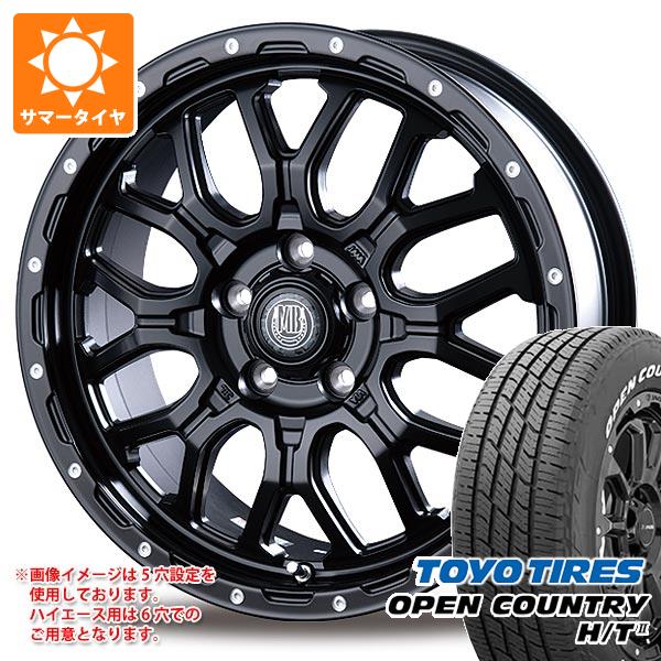 トヨタ ハイエース 200系用 2026年製 サマータイヤ トーヨー オープンカントリー H/T2 215/70R16 100H ホワイトレター インターミラノ マッドバーン XR-800M 6.5-16 タイヤホイール4本セット