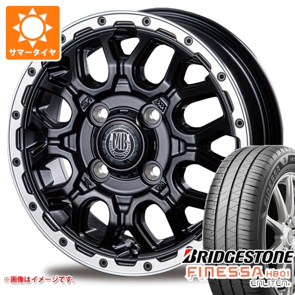 ダイハツ ハイゼットトラック S500系用 2026年製 サマータイヤ ブリヂストン フィネッサ HB01 165/65R14 79S インターミラノ マッドバーン XR-800M 4.5-14 タイヤホイール4本セット