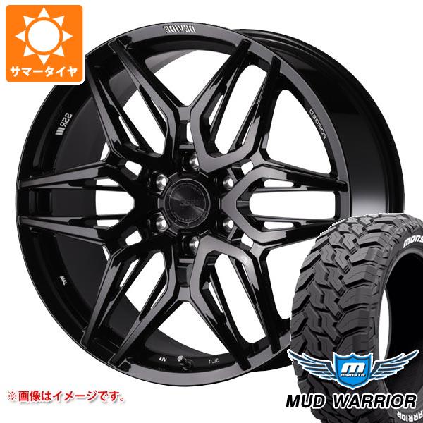 トヨタ ランドクルーザー300用 サマータイヤ モンスタ マッドウォーリアー LT275/55R20 120/117Q ホワイトレター SSR ディバイド LG-F 9.0-20 タイヤホイール4本セット