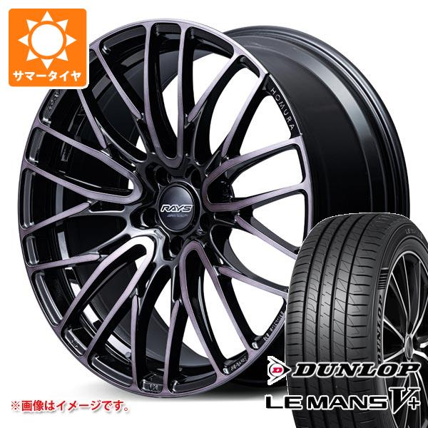 サマータイヤ 245/45R19 98W ダンロップ ルマン5 LM5+ レイズ ホムラ 2x10BD ブラッククリアエディション 8.5-19 タイヤホイール4本セット