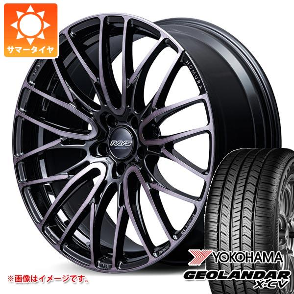 トヨタ 40系アルファード用 サマータイヤ ヨコハマ ジオランダー X-CV G057 245/45R20 103W XL レイズ ホムラ 2x10BD ブラッククリアエディション 8.5-20 タイヤホイール4本セット