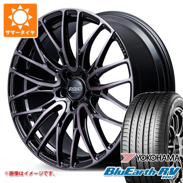 トヨタ 40系アルファード用 2026年製 サマータイヤ ヨコハマ ブルーアースRV RV03 225/55R19 103H XL レイズ ホムラ 2x10BD ブラッククリアエディション 8.0-19 タイヤホイール4本セット