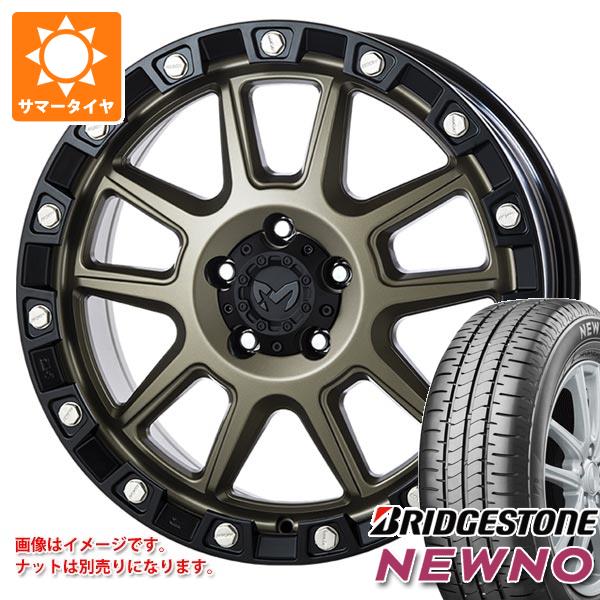 ミツビシ デリカD5用 サマータイヤ ブリヂストン ニューノ 225/55R18 98V MKW M205 8.0-18 タイヤホイール4本セット