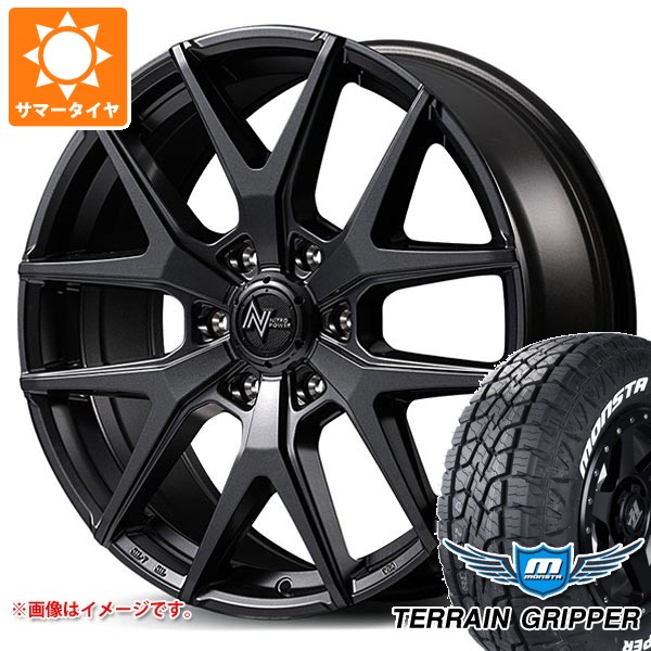 トヨタ ランドクルーザー300用 サマータイヤ モンスタ テレーングリッパー LT275/55R20 120/117Q ホワイトレター ナイトロパワー M62 トマホーク 8.0-20 タイヤホイール4本セット
