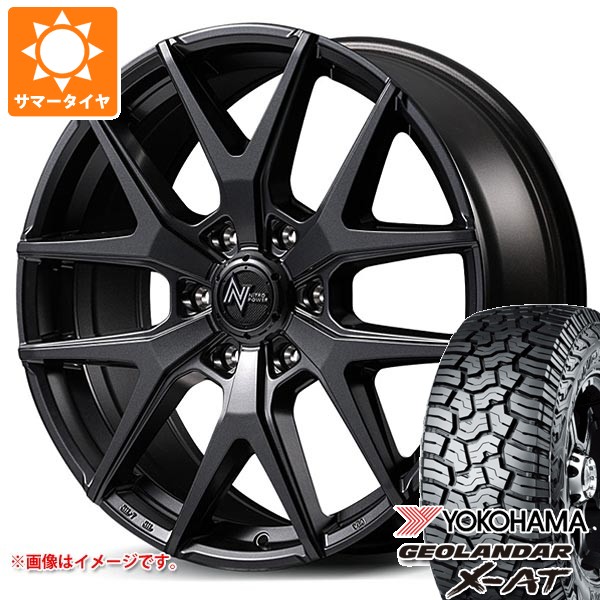 サマータイヤ 285/65R18 116T ヨコハマ ジオランダー X-AT G016 ブラックレター ナイトロパワー M62 トマホーク 8.0-18 タイヤホイール4本セット