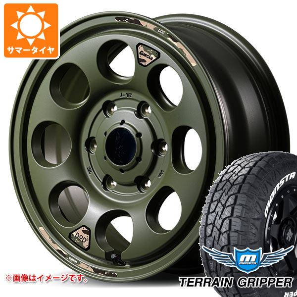 トヨタ ハイエース 200系用 サマータイヤ モンスタ テレーングリッパー 215/70R16 107/105Q LT ホワイトレター ウシャリン 6.5-16 タイヤホイール4本セット