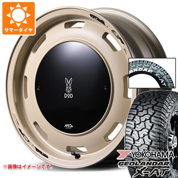 5本セット スズキ ジムニー用 2026年製 サマータイヤ ヨコハマ ジオランダー X-AT G016 185/85R16 105/103N LT ホワイトレター ウシャリントバリ 5.5-16 タイヤホイール5本セット