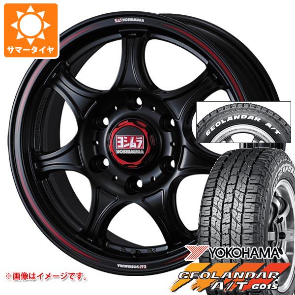 トヨタ ハイエース 200系用 サマータイヤ ヨコハマ ジオランダー A/T G015 215/65R16C 109/107S ホワイトレター ヨシムラ WRS7 6.5-16 タイヤホイール4本セット