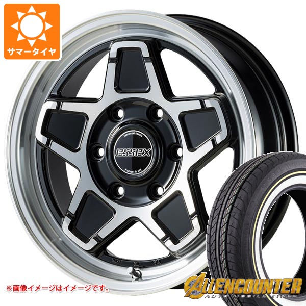 ニッサン NV350キャラバン E26用 サマータイヤ オーレンカウンター クラシックオーバル 215/65R16C 109/107T ホワイト/イエローリボン エセックス ENCS 6.5-16 タイヤホイール4本セット